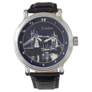Tower Bridge & London am Abend England /Großbrita Armbanduhr