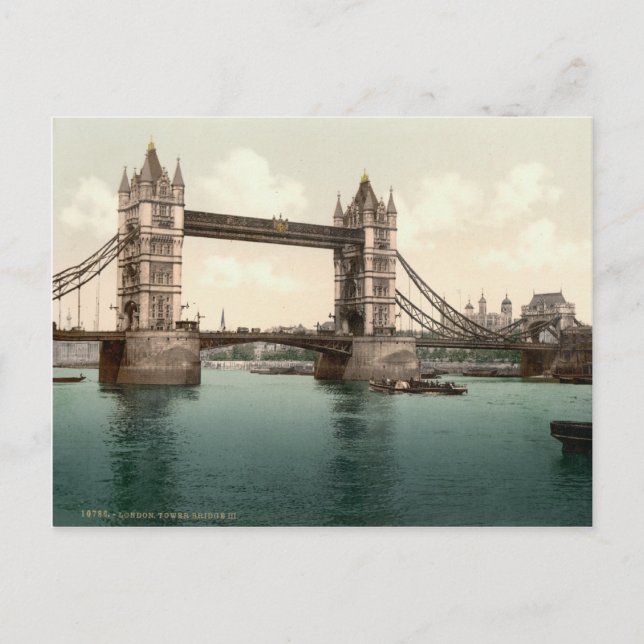 Tower Bridge, London c.1895 Postkarte (Vorderseite)