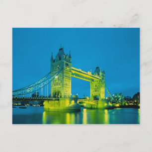 Tower Bridge, London, England 3 Postkarte