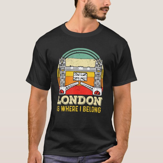 Tower Bridge London Großbritannien Themse England T-Shirt (Vorderseite)