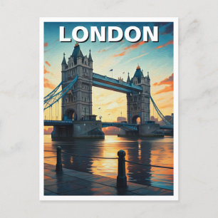 Tower Bridge London Großbritannien Travel Postkarte