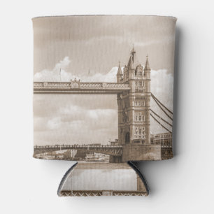 Tower Bridge, London: ikonisches Vintages Sepia Dosenkühler
