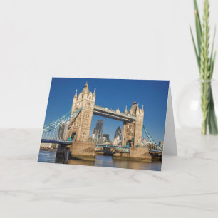 Tower Bridge London Leere Begrüßung Karte