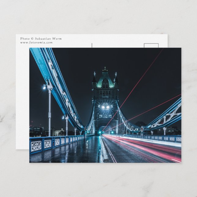 Tower Bridge London Postkarte (Vorne/Hinten)