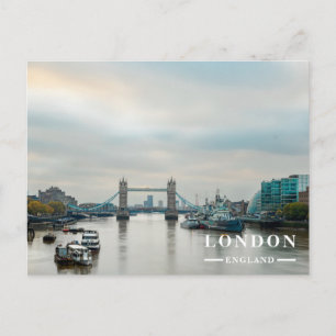 Tower Bridge London Themse Feiertagspostkarte
