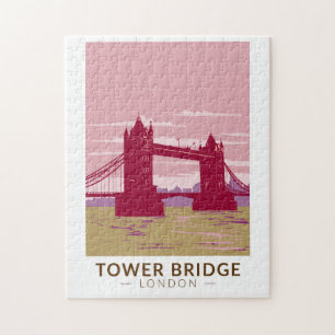 Tower Bridge London Travel Art Vintag Puzzle