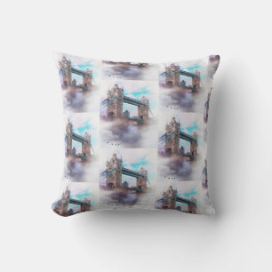 Tower Bridge London UK Leinwand Throw Pillow Kissen