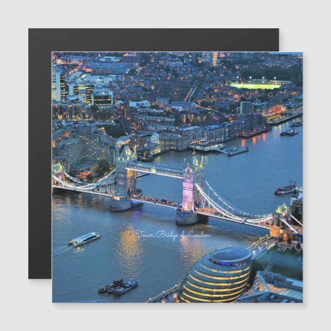 Tower Bridge of London Magnetkarte (Vorne/Hinten)