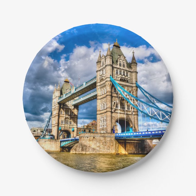 Tower Bridge Pappteller (Vorderseite)