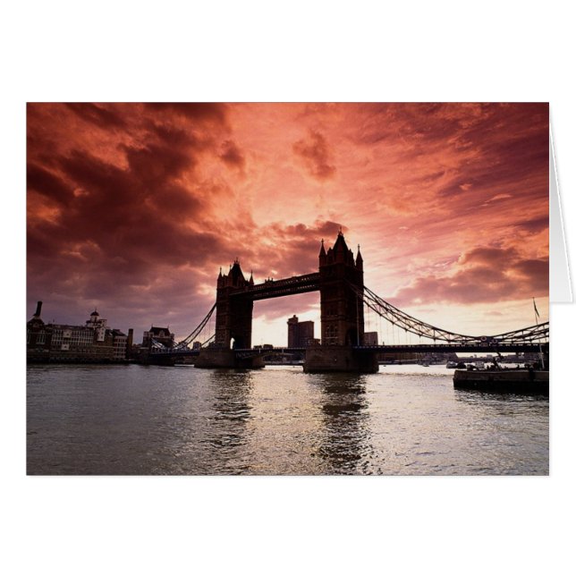 Tower Bridge Red Sky (Vorderseite (Horizontal))