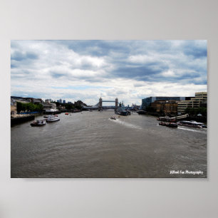 Tower Bridge & River Thames Landschaft Poster