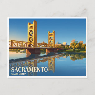 Tower Bridge Sacramento Kalifornien Postkarte