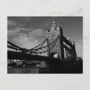 Tower Bridge Schwarz-Weiß-Bild Postkarte