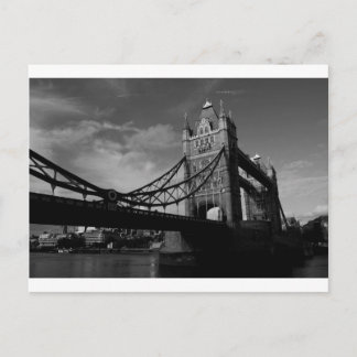 Tower Bridge Schwarzweiß-Bild Postkarte