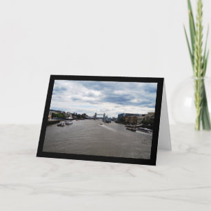 Tower Bridge & Themse Landschaft Karte