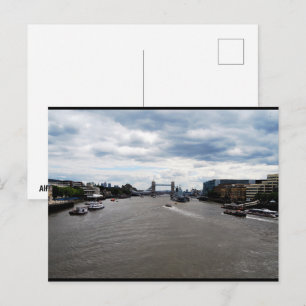 Tower Bridge & Themse-Landschaft Postkarte