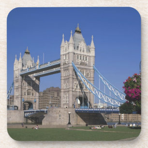 Tower Bridge, Themse, London, England Getränkeuntersetzer