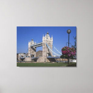 Tower Bridge, Themse, London, England Leinwanddruck