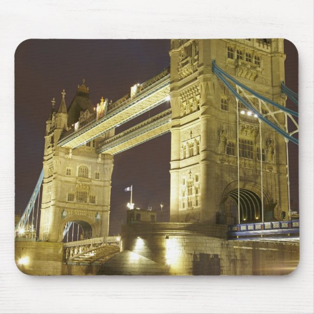 Tower Bridge und River Thames at dusk, London, Mousepad (Vorne)