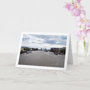 Tower Bridge und River Thames Landschaft, London Karte