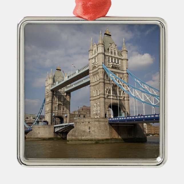 Tower Bridge und River Thames, London, Ornament Aus Metall (Vorne)
