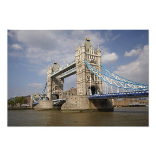 Tower Bridge und Themse, London, Fotodruck