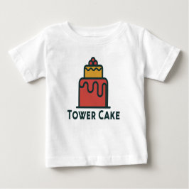 Tower Cake Adorable Baby Fine Jersey Baby T-shirt