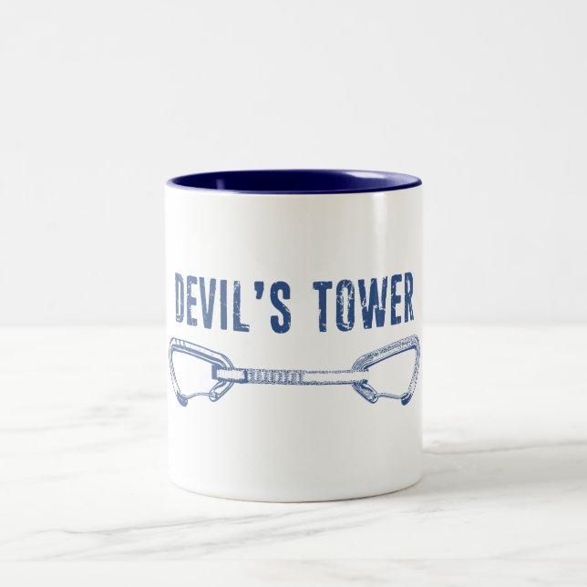 Tower Climbing Quickziehung Zweifarbige Tasse (Mittel)