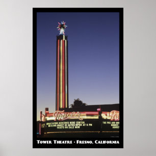 Tower, Fresno Poster