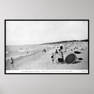 Tower Hill in der Nähe von Drei Eichen, Michigan Poster