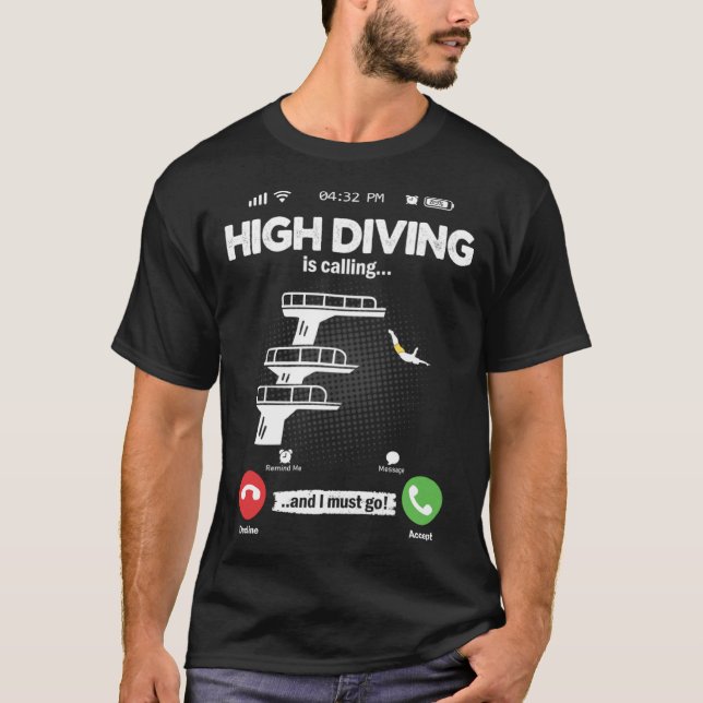 Tower Jumping Is Calling I Must Go Water Hobby Tow T-Shirt (Vorderseite)