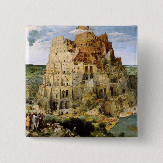 Tower of Babel - Peter Bruegel Button (Vorderseite)