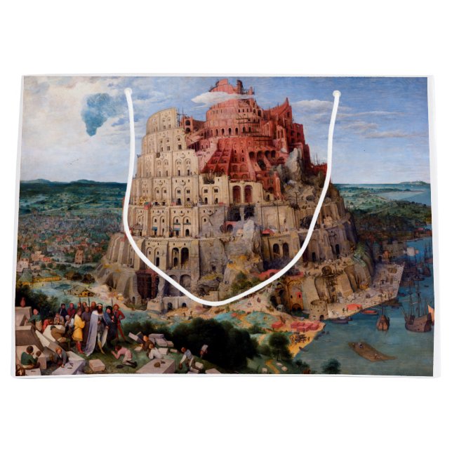 Tower of Babel, Pieter Bruegel the Elder, 1563 Große Geschenktüte (Vorderseite)