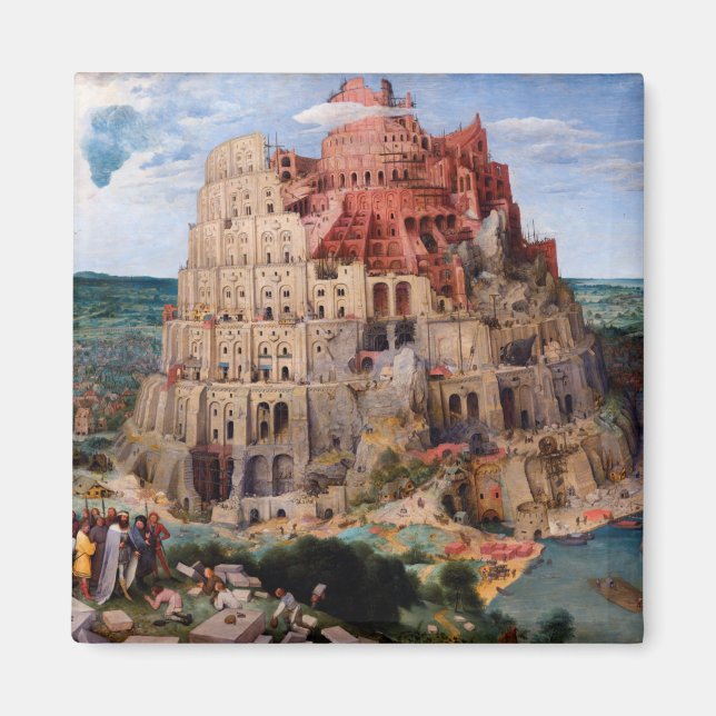 Tower of Babel, Pieter Bruegel the Elder, 1563 Magnet (Vorne)