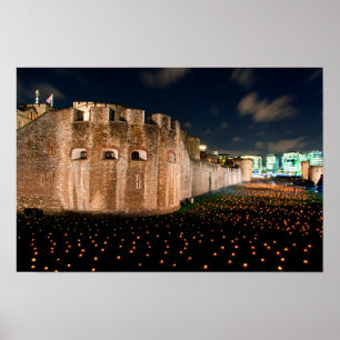 Tower of London Beyond the Deepening Shadow Poster