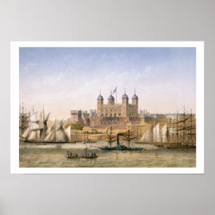 Tower of London, c.1862 (color litho) Poster