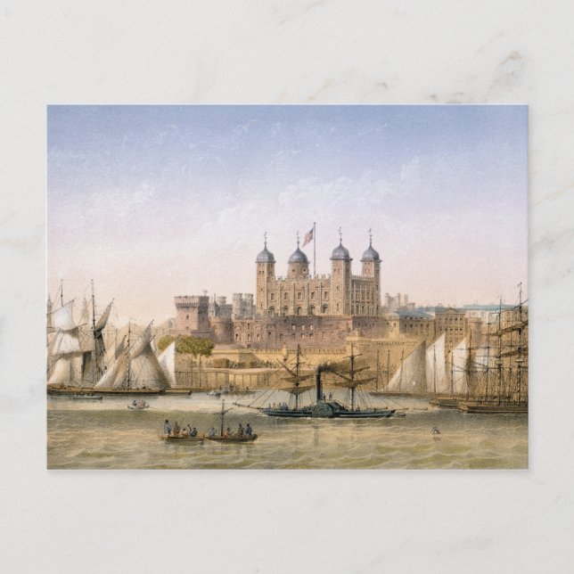 Tower of London, c.1862 (color litho) Postkarte (Vorderseite)
