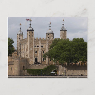Tower of London England aus dem Fluss über gesehen Postkarte