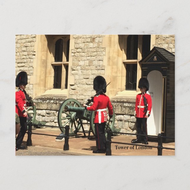 Tower of London Guards Postkarte (Vorderseite)