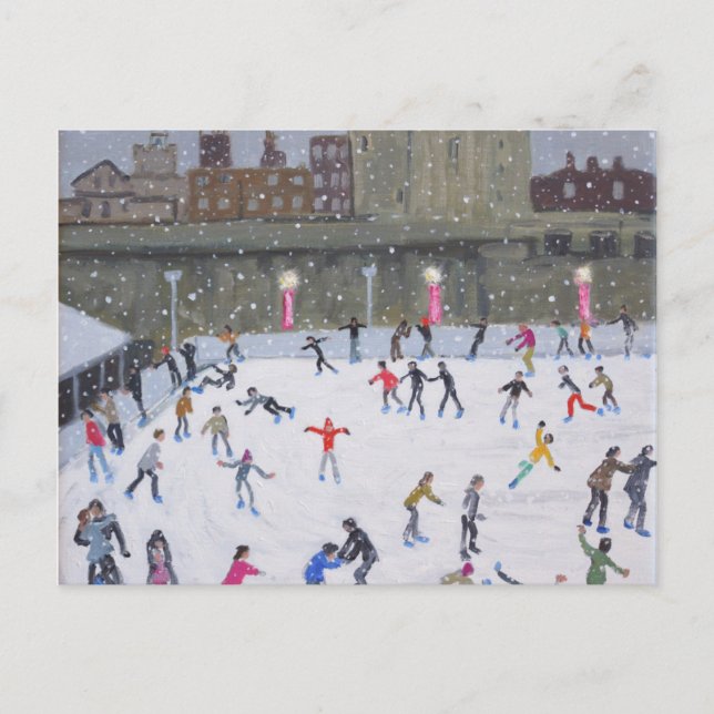 Tower of London Ice Rink 2015 Postkarte (Vorderseite)