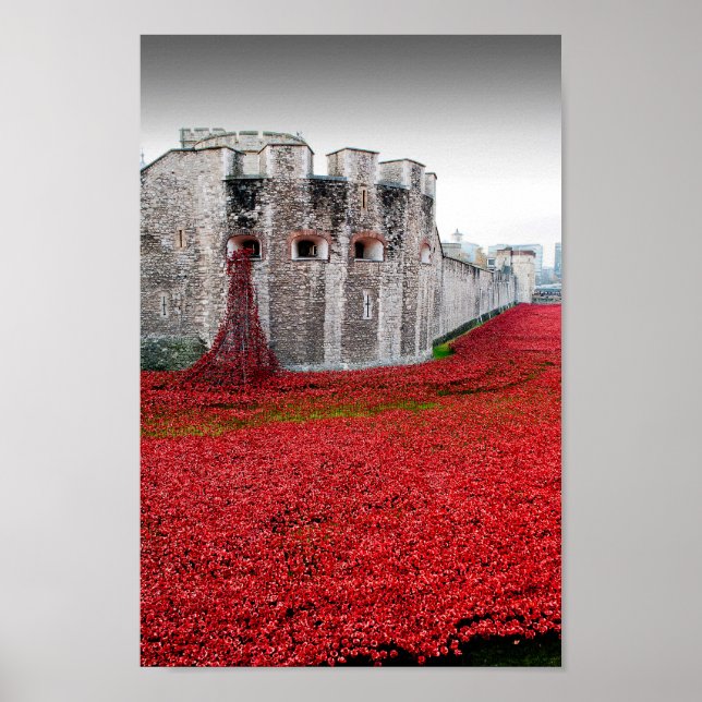 Tower of London Poppies Red Poppy Poster (Vorne)