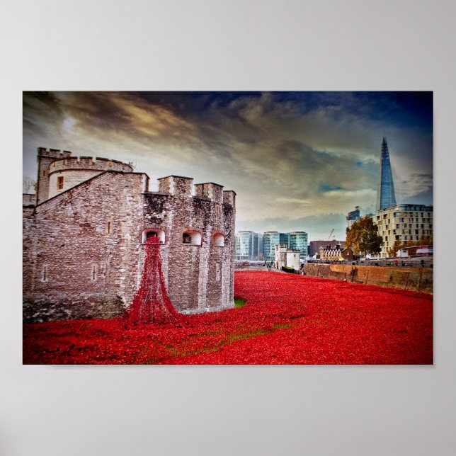 Tower of London Poppies Red Poppy Poster (Vorne)