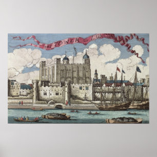 Tower of London Von der Themse aus gesehen Poster