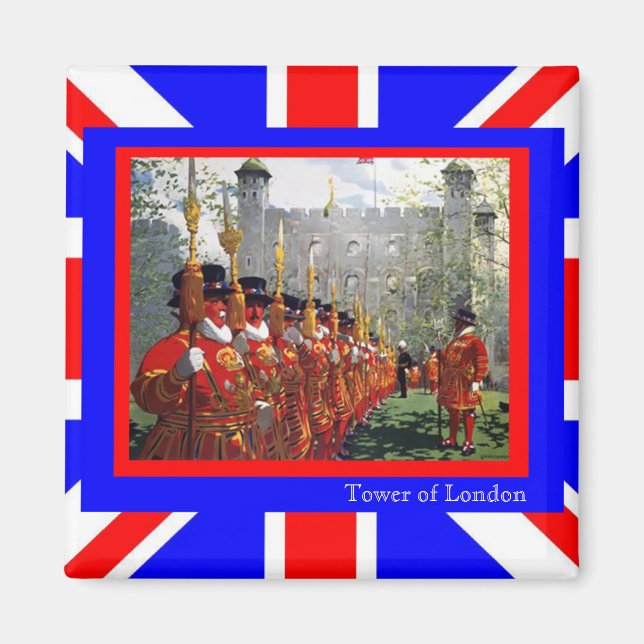 Tower of London Yeomen Warders (Beefeater Guards) Magnet (Vorne)