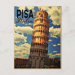 Tower of Pisa ltaly Postkarte