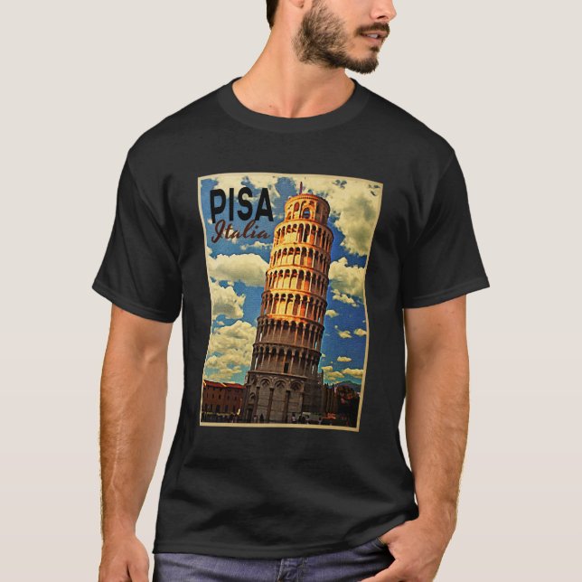 Tower of Pisa ltaly T-Shirt (Vorderseite)