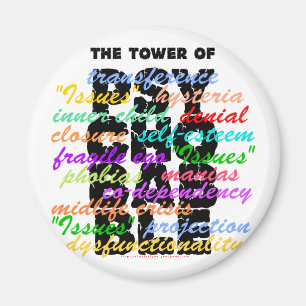 Tower of Psychobble Magnet