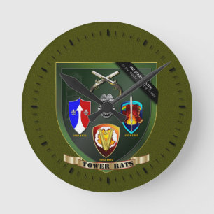 Tower Rats Runde Wanduhr