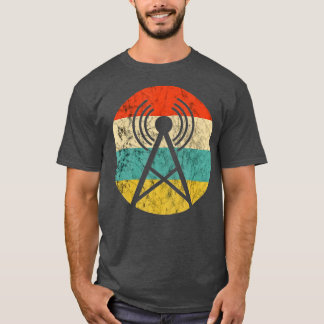 Tower Signal Ham Radio Vintag Retro Ham Radio Ope T-Shirt