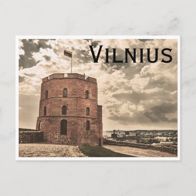 Tower von Gediminas Vilnius Postkarte (Vorderseite)
